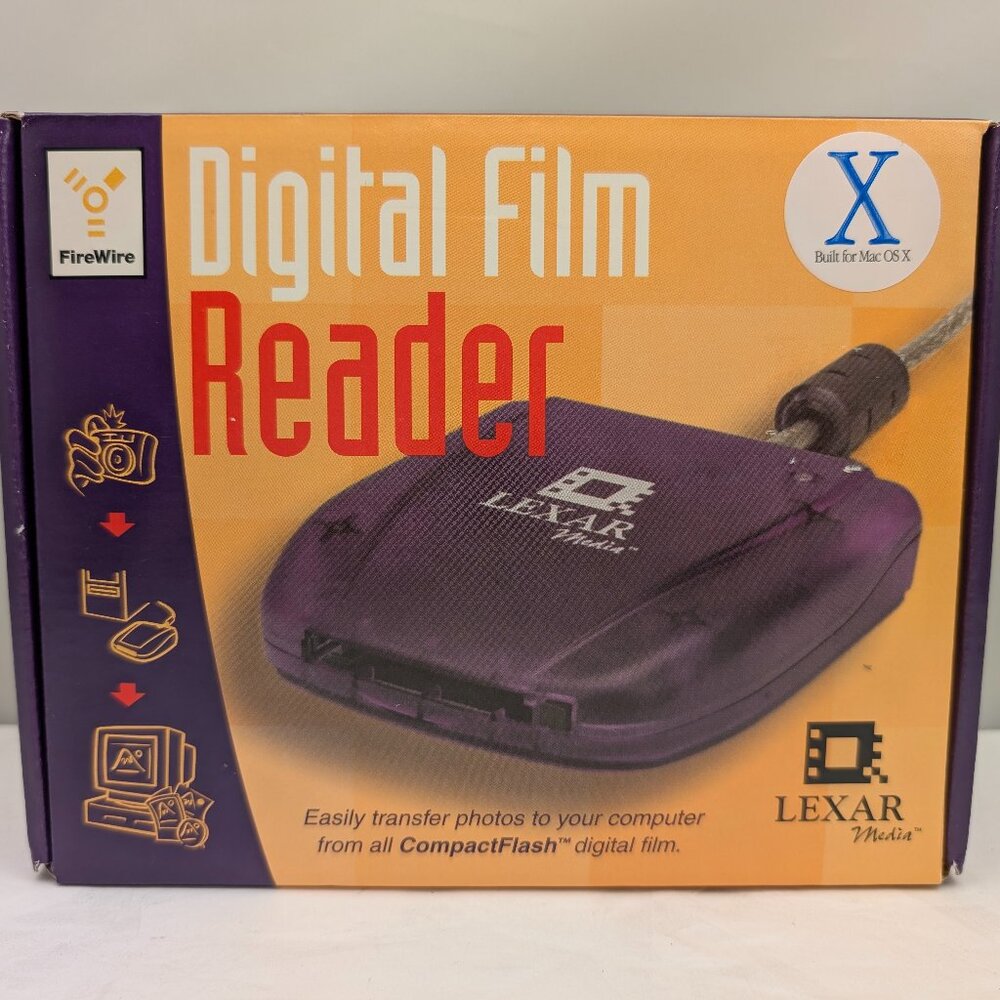 LEXAR MEDIA FireWire (IEEE 1394) CompactFlash Digital Film Reader RW011-001 NEW